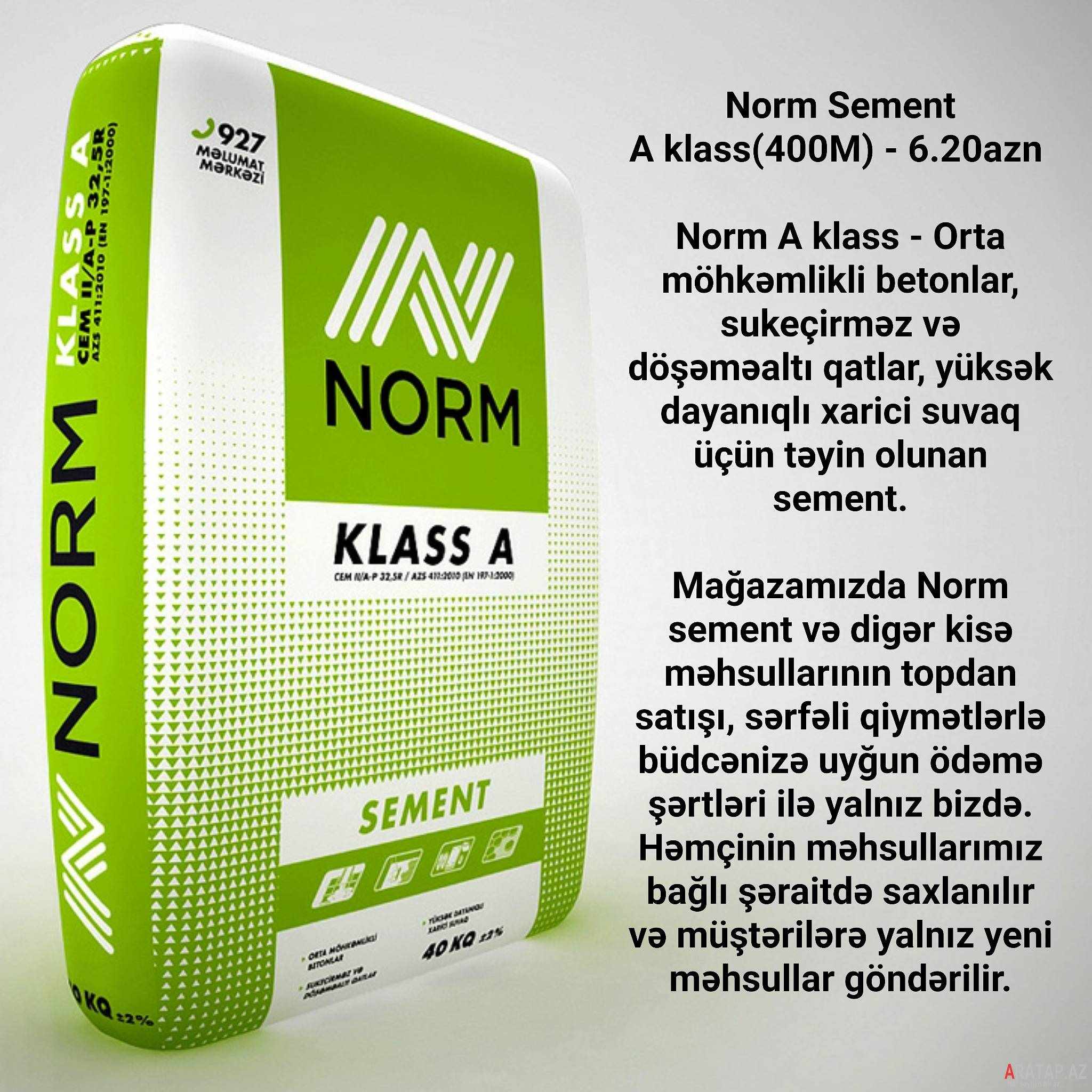 Norm Sement A klass(400M)