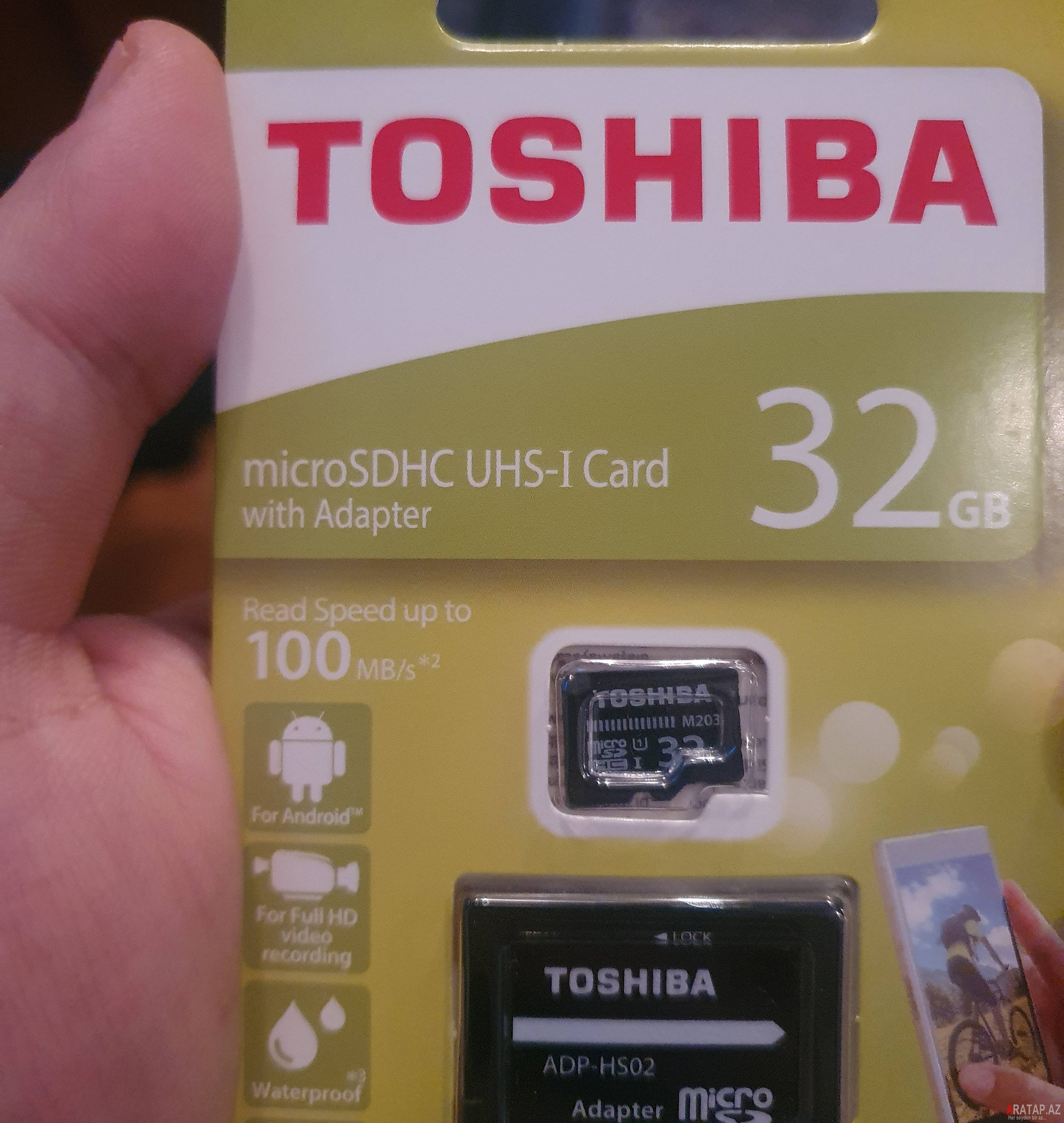 Toshiba 32 gb yaddas karti Suret 100 Mb/ San Qiymet - 15 Azn