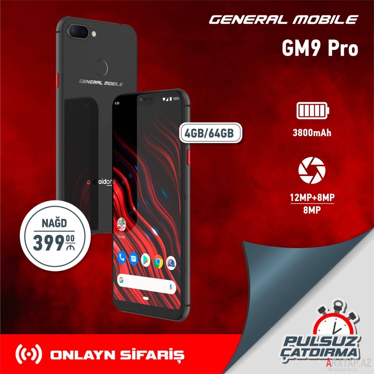 General Mobile GM9 Pro Nəğd Cəmi 399 azn