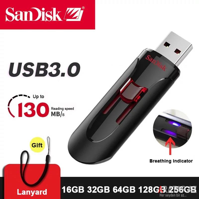 SanDisk 64 Gb CZ600 USB 3.0 Flaskart Suret 130 Mb/San