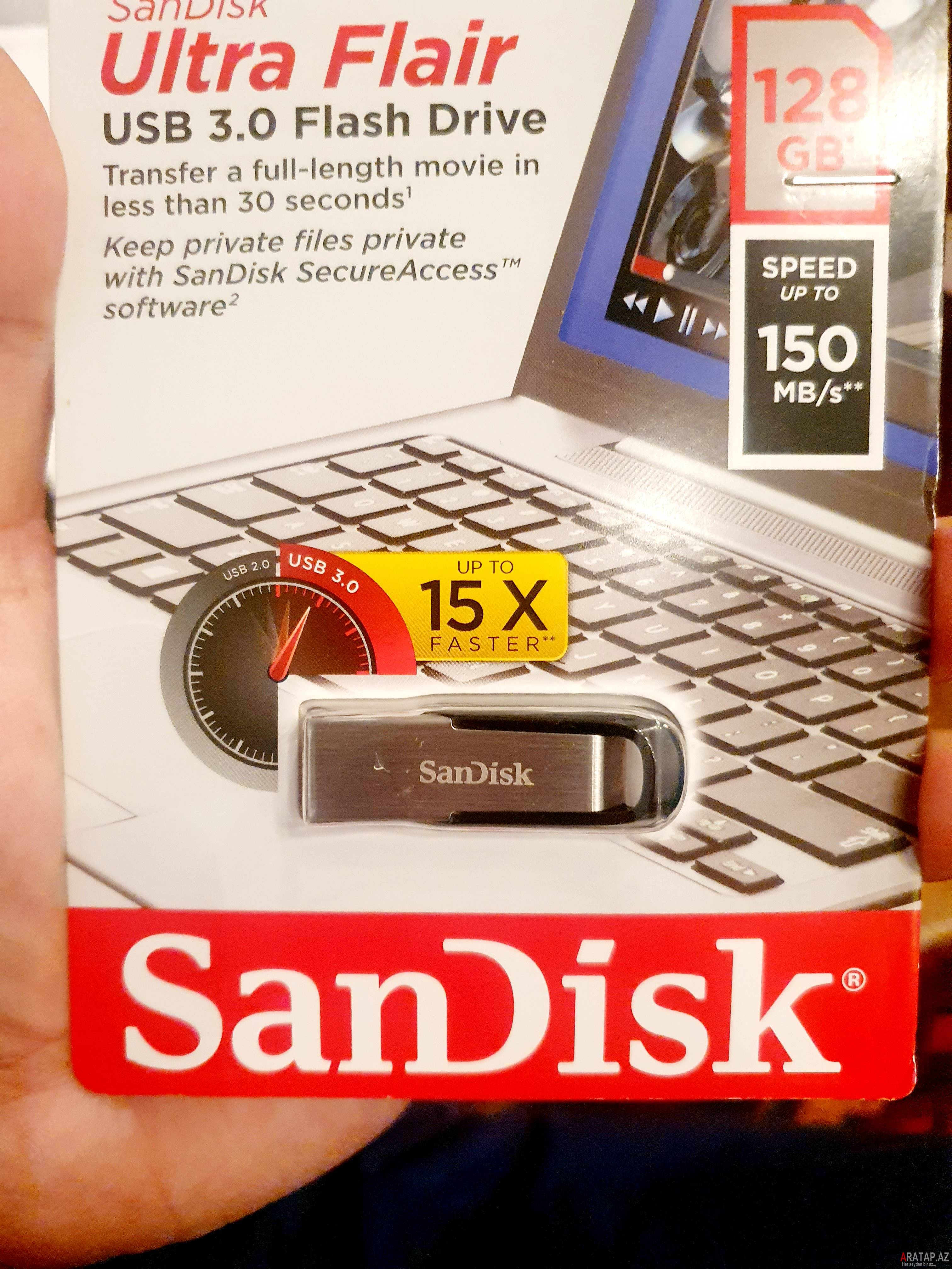 Sandisk 128 Gb Usb 3.0 Ultra Flair Metal Flaşkart
