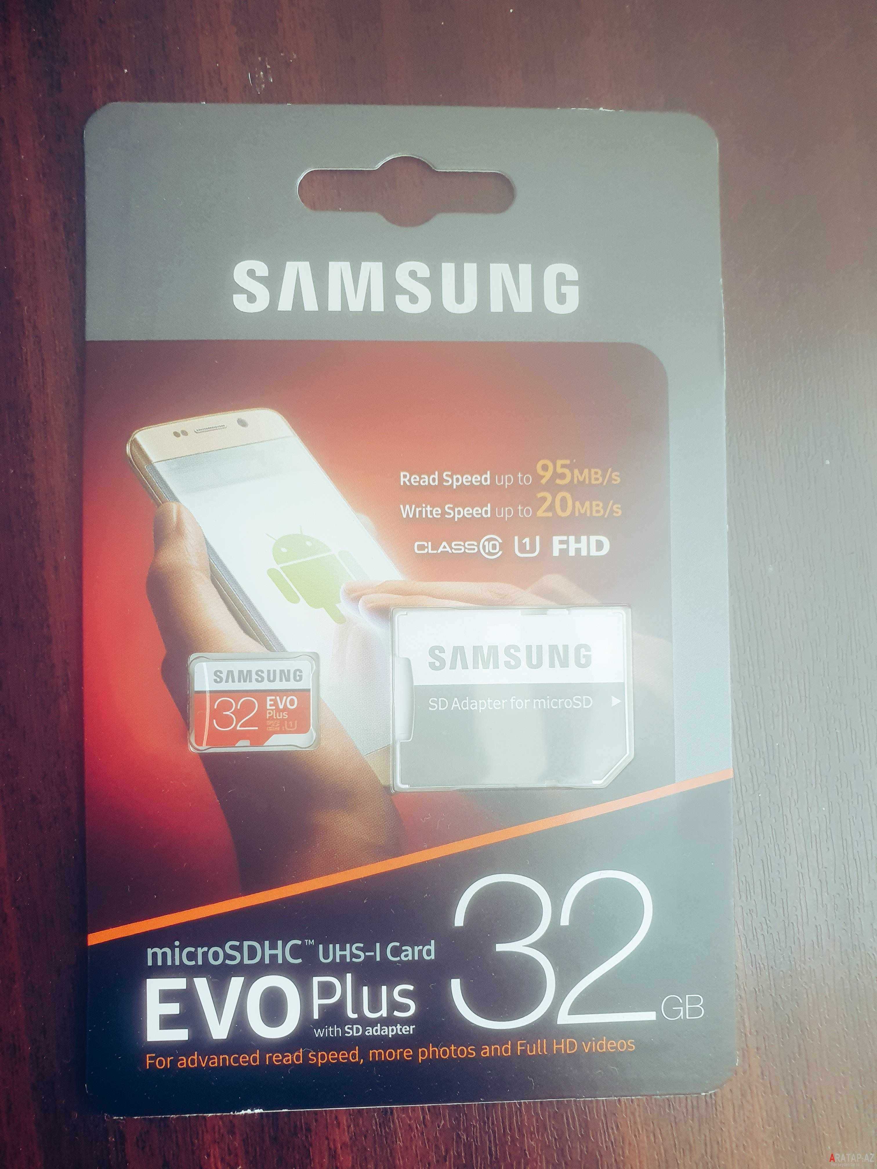 Samsung Evo 32 Gb Micro Yaddaş kartı Telefon üçün