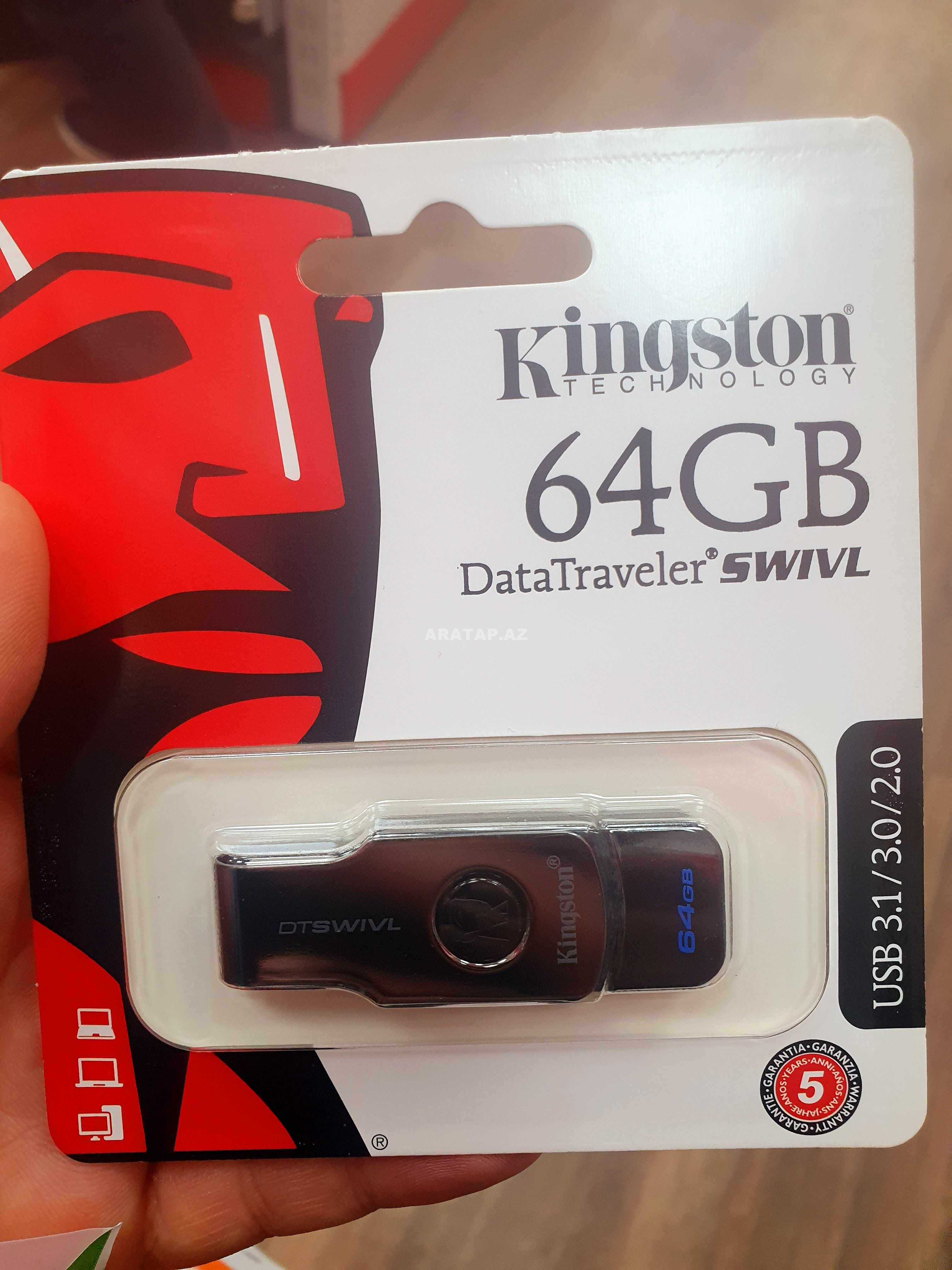 Kingston 64 Gb Usb 3.0 Flaşkart Metal SWISL