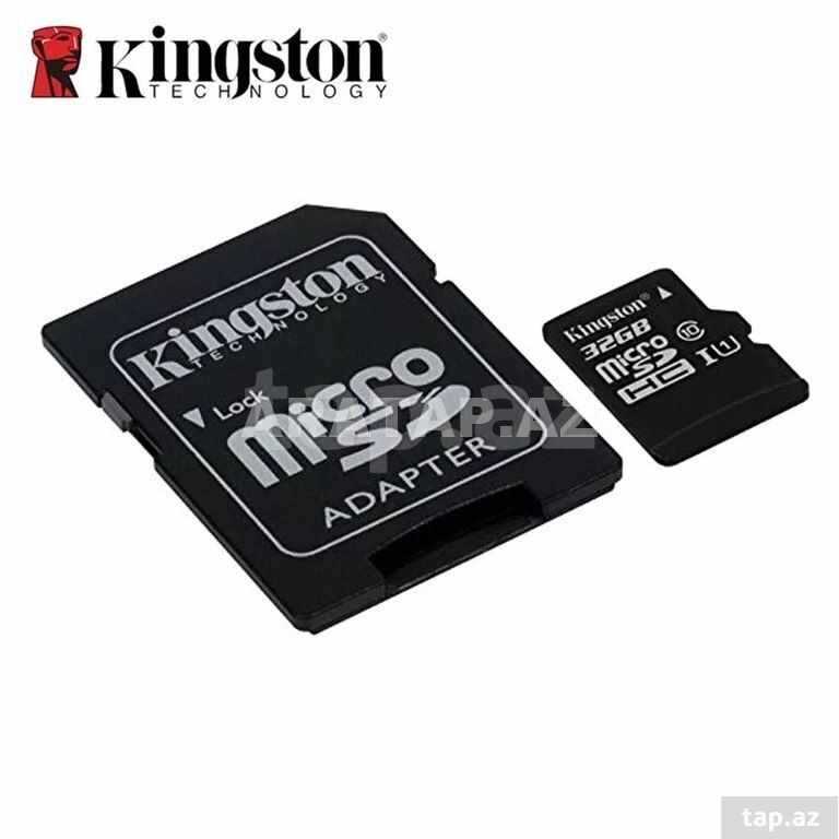 Kingston 32 Gb Micro Sd Yaddas karti Telefon ucun