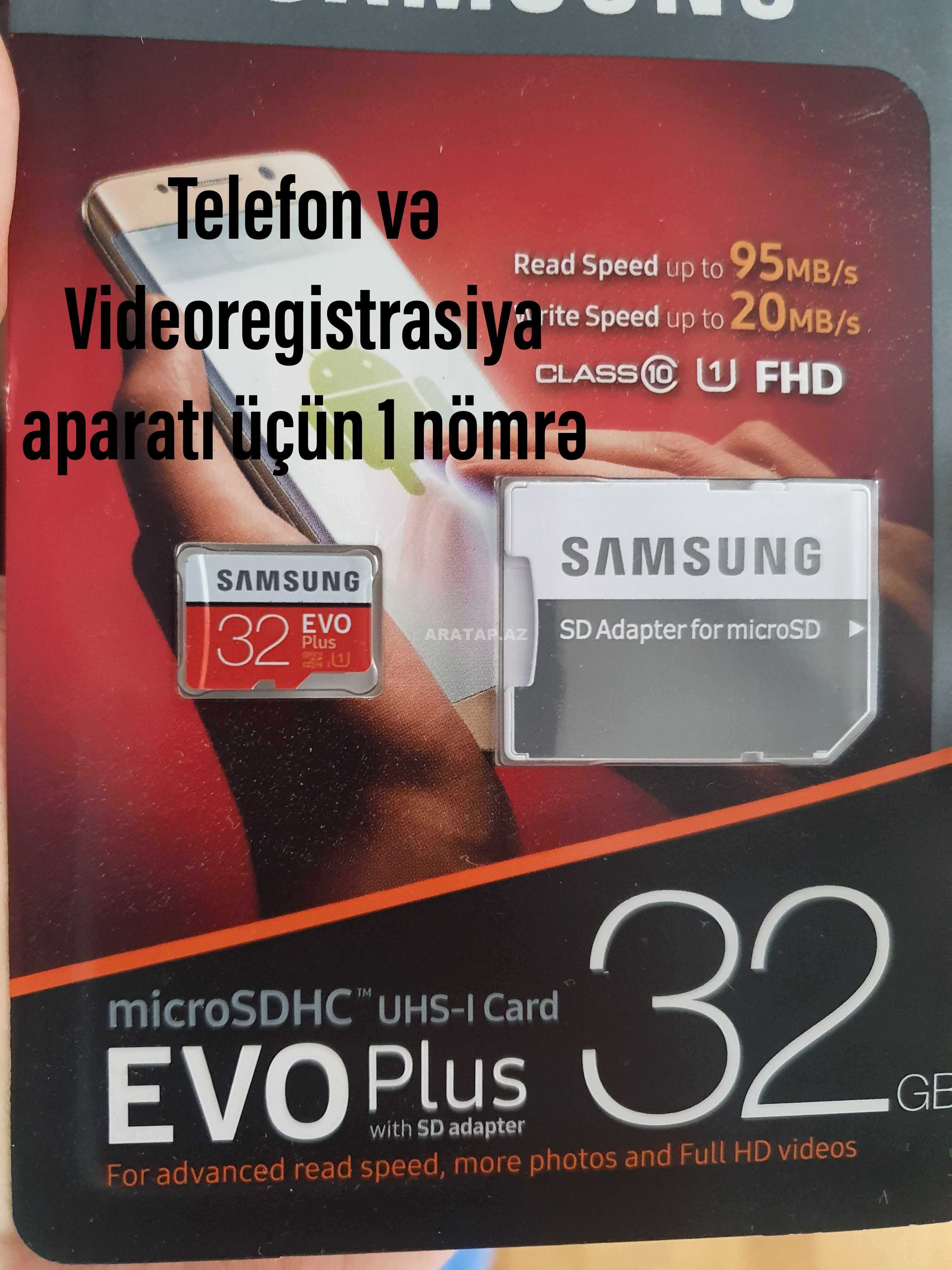 Samsung Evo 32 Gb Yaddaş kartı Mikrokart