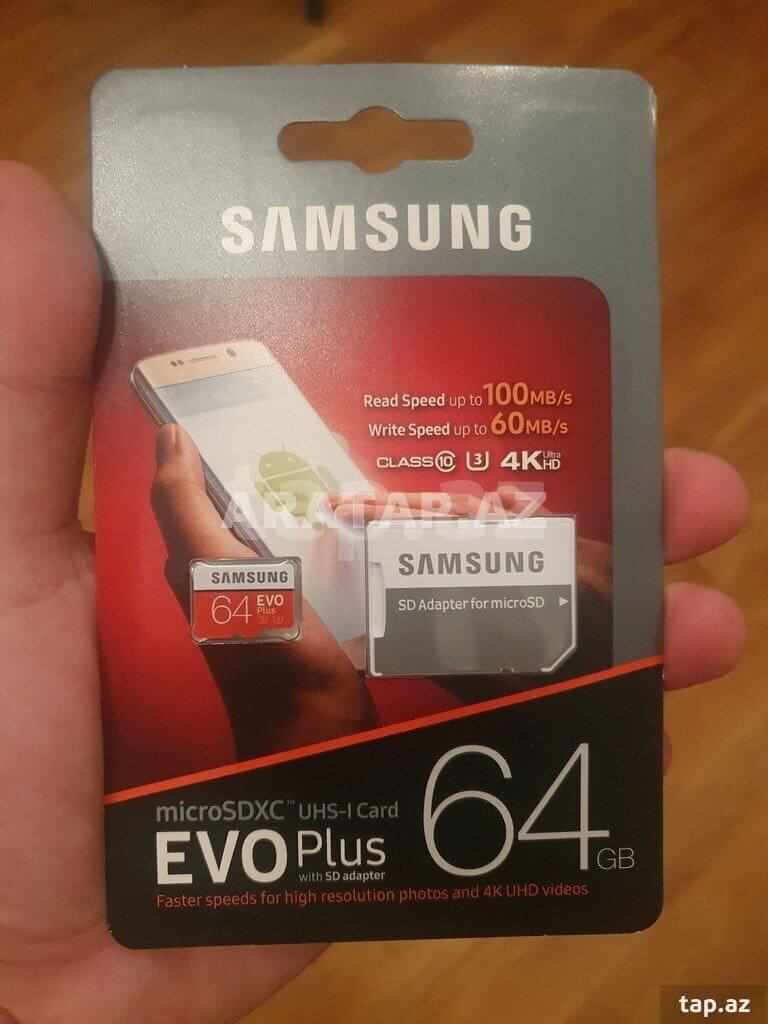 Samsung Evo Klass 10 64 Gb Mikro Yaddaş kartı