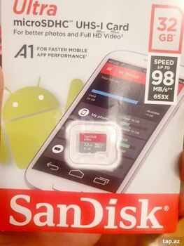 Sandisk 32 Gb Mikro Sd Kart Yaddaş kartı Telefon üçün