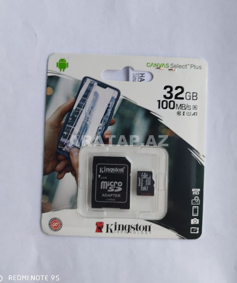 Yaddaş kartı 32 GB Kingston Klass10 MicroSDXC