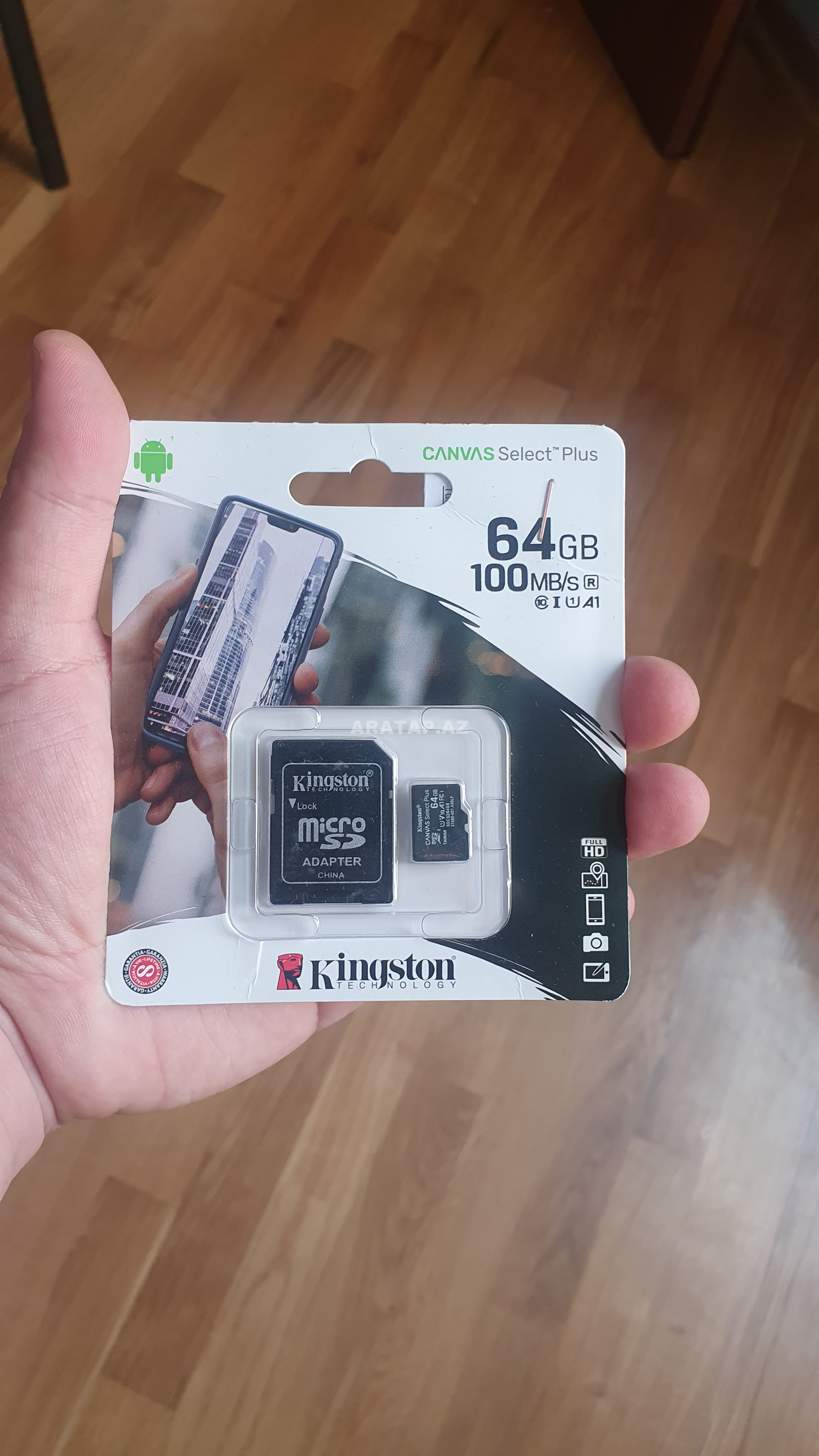 Yaddaş kartı 64 GB Kingston Klass10 MicroSDXC