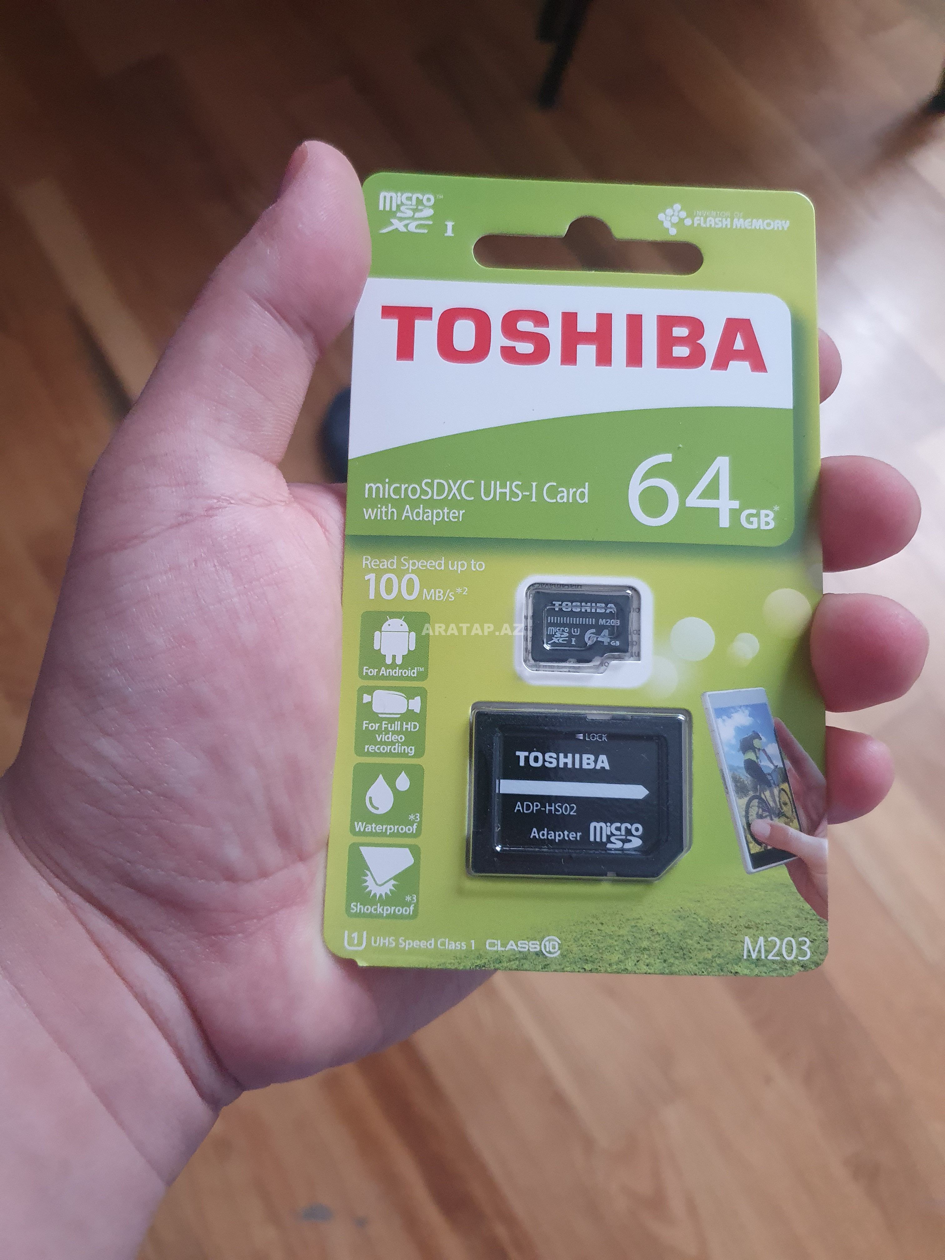 Yaddaş kartı 64 GB Toshiba Klass10 MicroSDXC