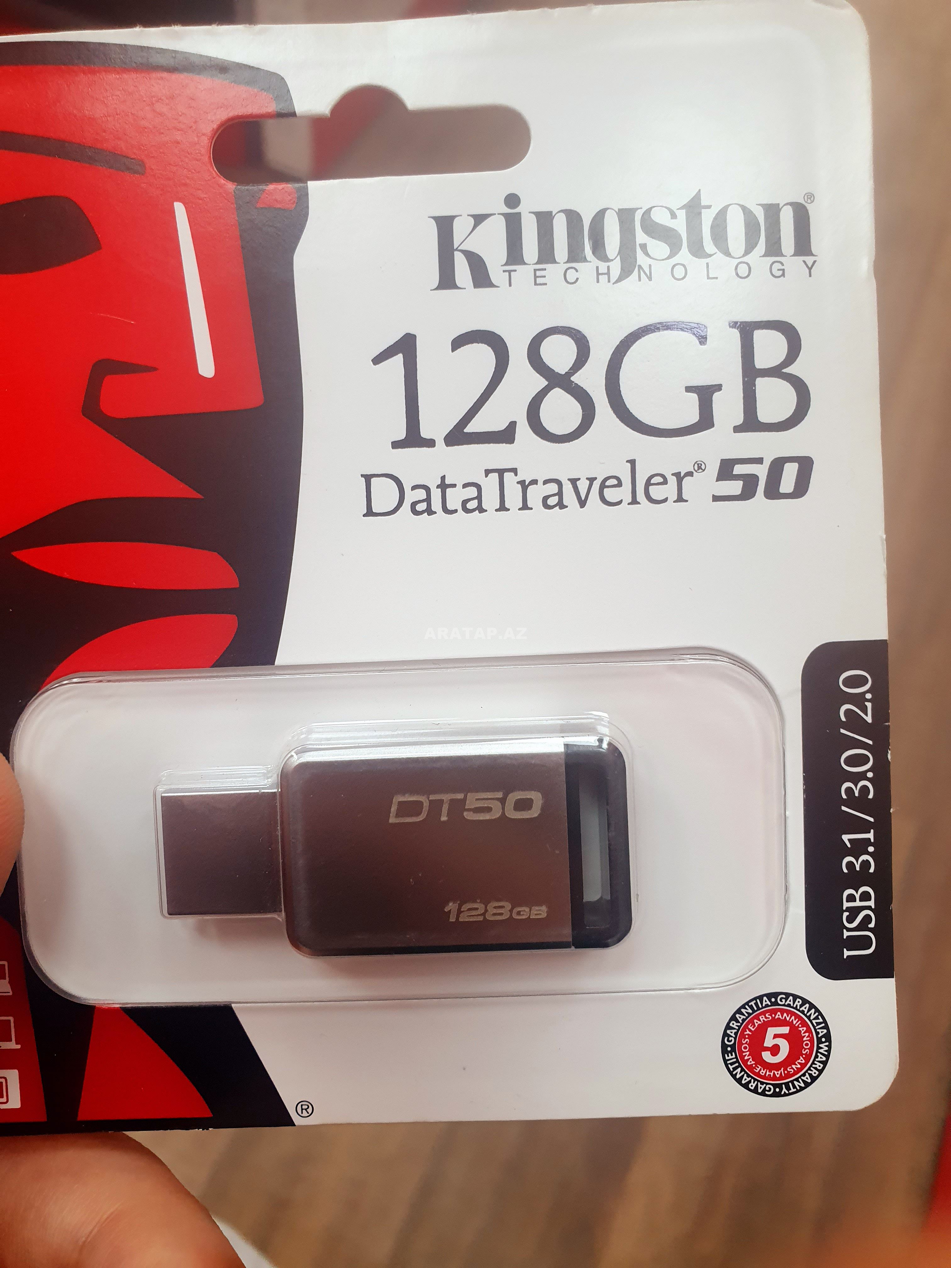 Fləşkart Kingston 128 GB Usb 3.0 DT100 G5