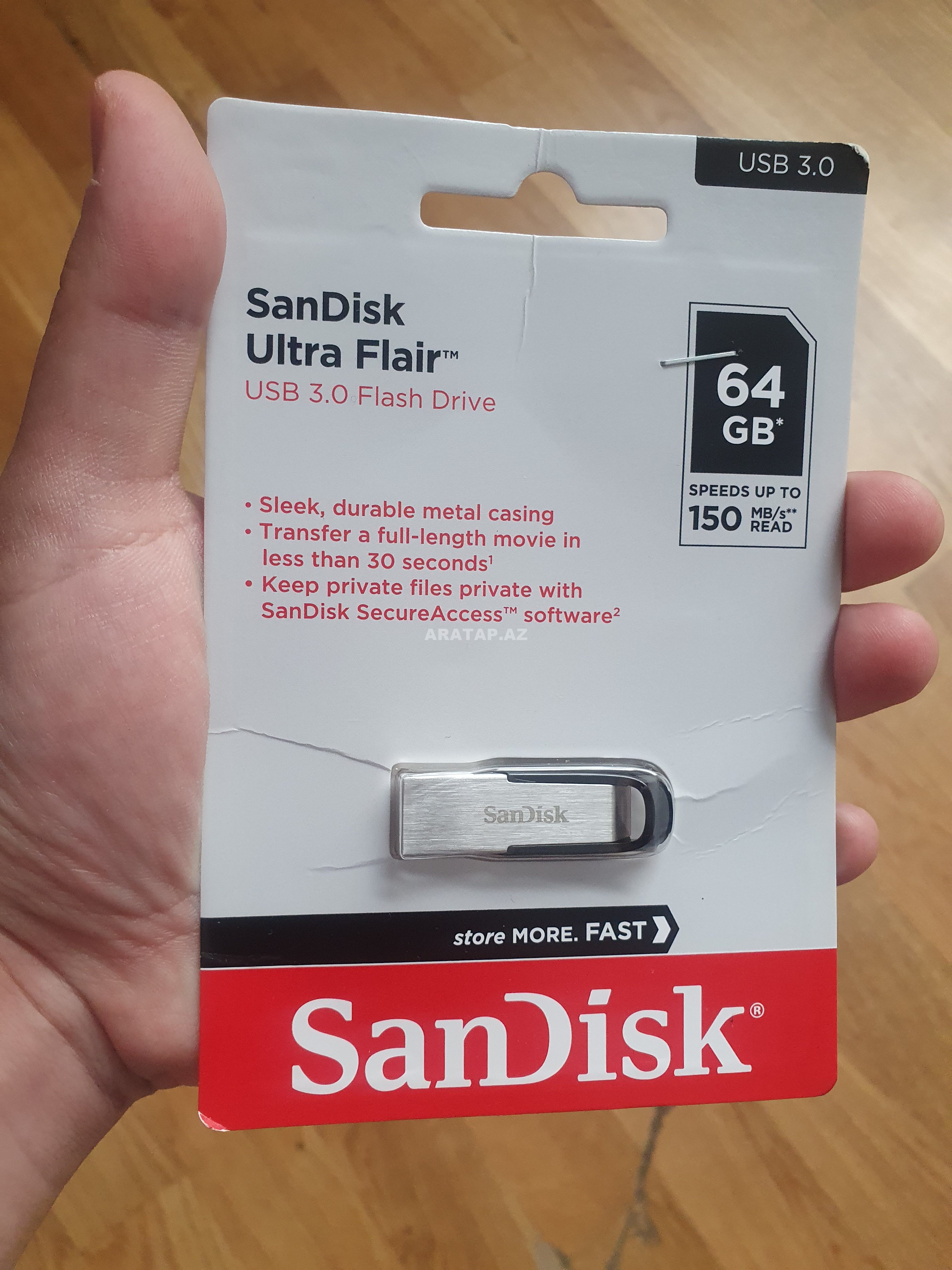 Fləşkart Sandisk 64 GB Usb 3.0 Ultra Flair