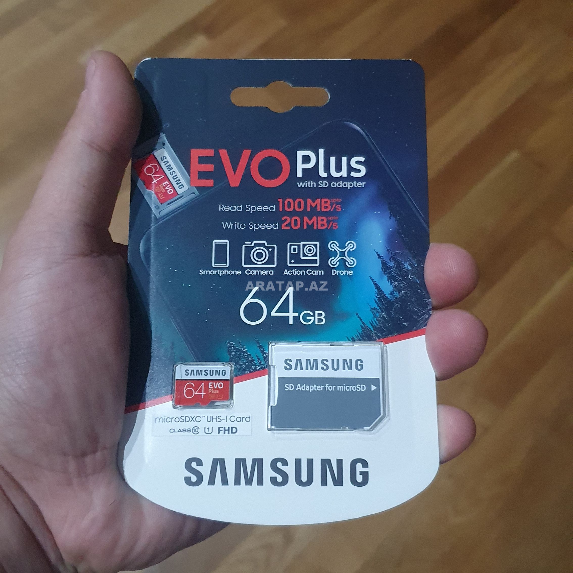 Mikro Sd Kart Samsung 64 GB Evo Plus Klass 10