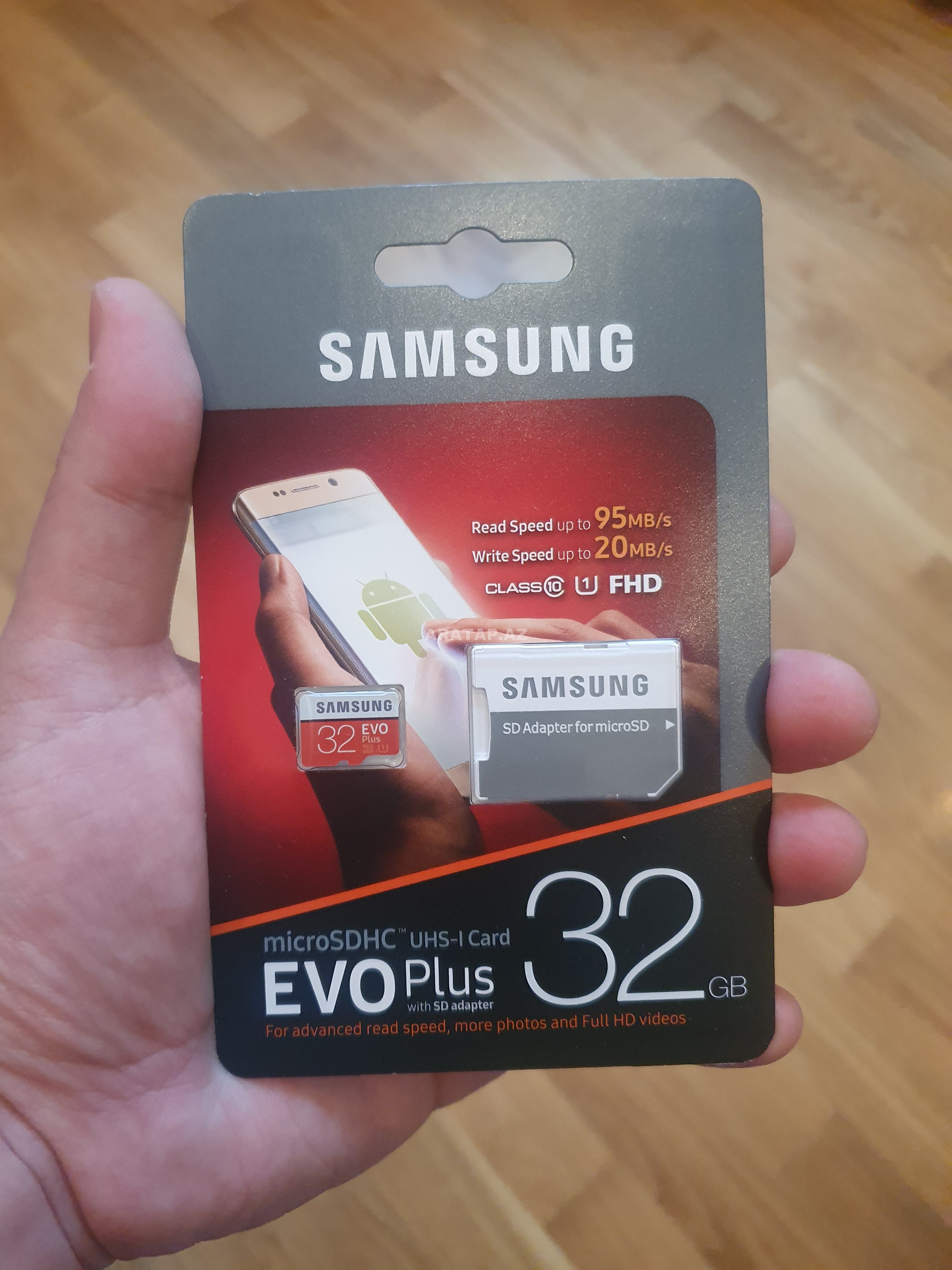 Yaddaş kartı 32 GB Samsung Evo Klass10