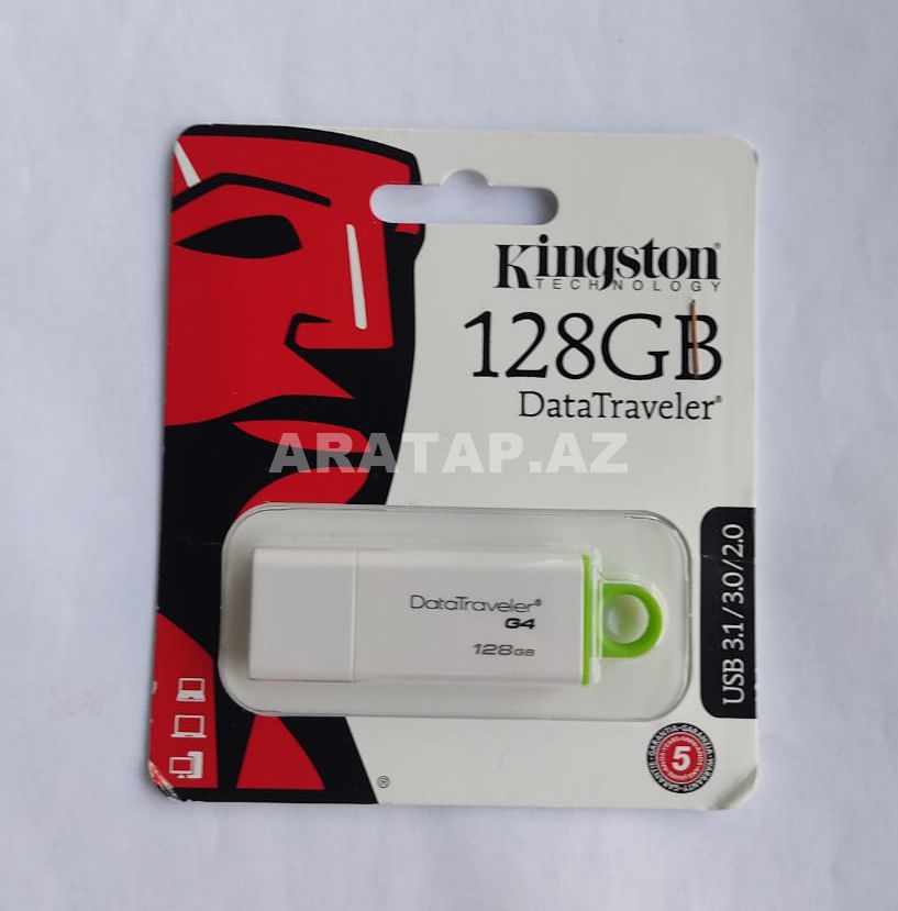 Fləşkart Kingston 128 GB Usb 3.0 DT100 G4