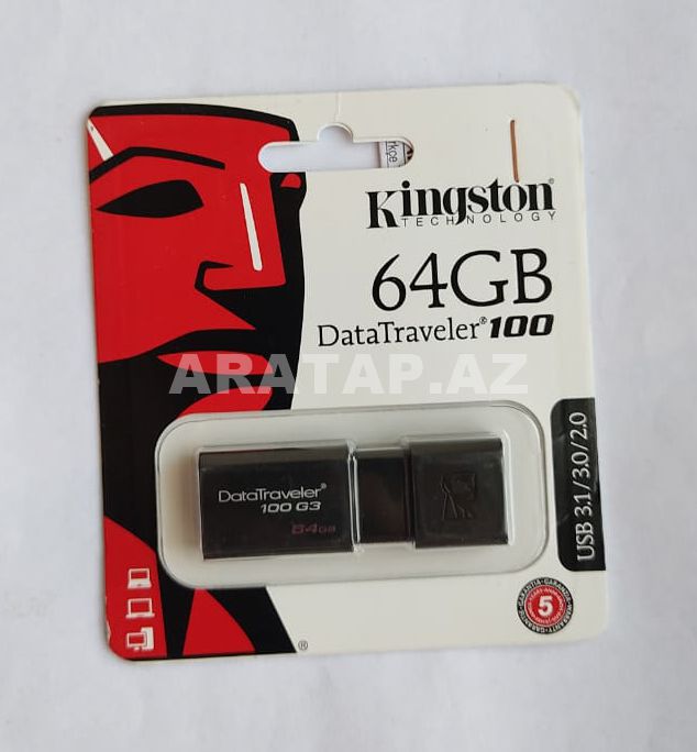 Fləşkart Kingston 64 GB Usb 3.0 DT100 G3