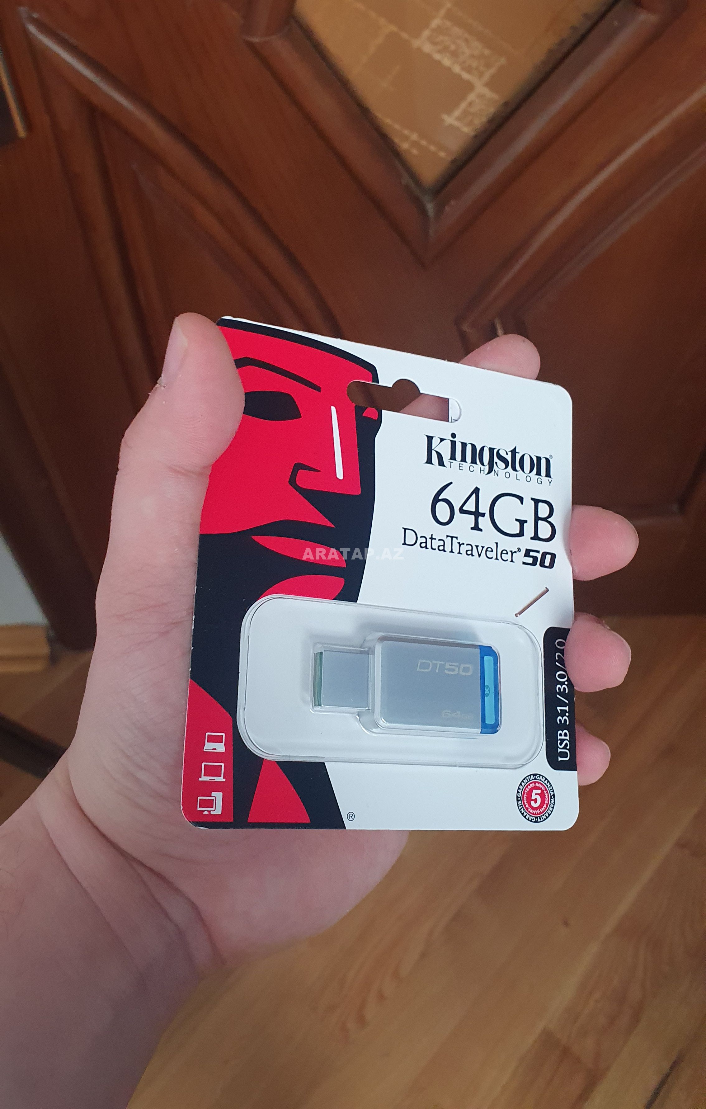 Fləşkart Kingston 64 GB Usb 3.0 DT50
