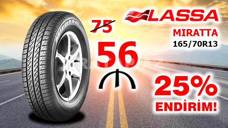 Lassa 165/70R13 MIRATTA 79T təkərləri