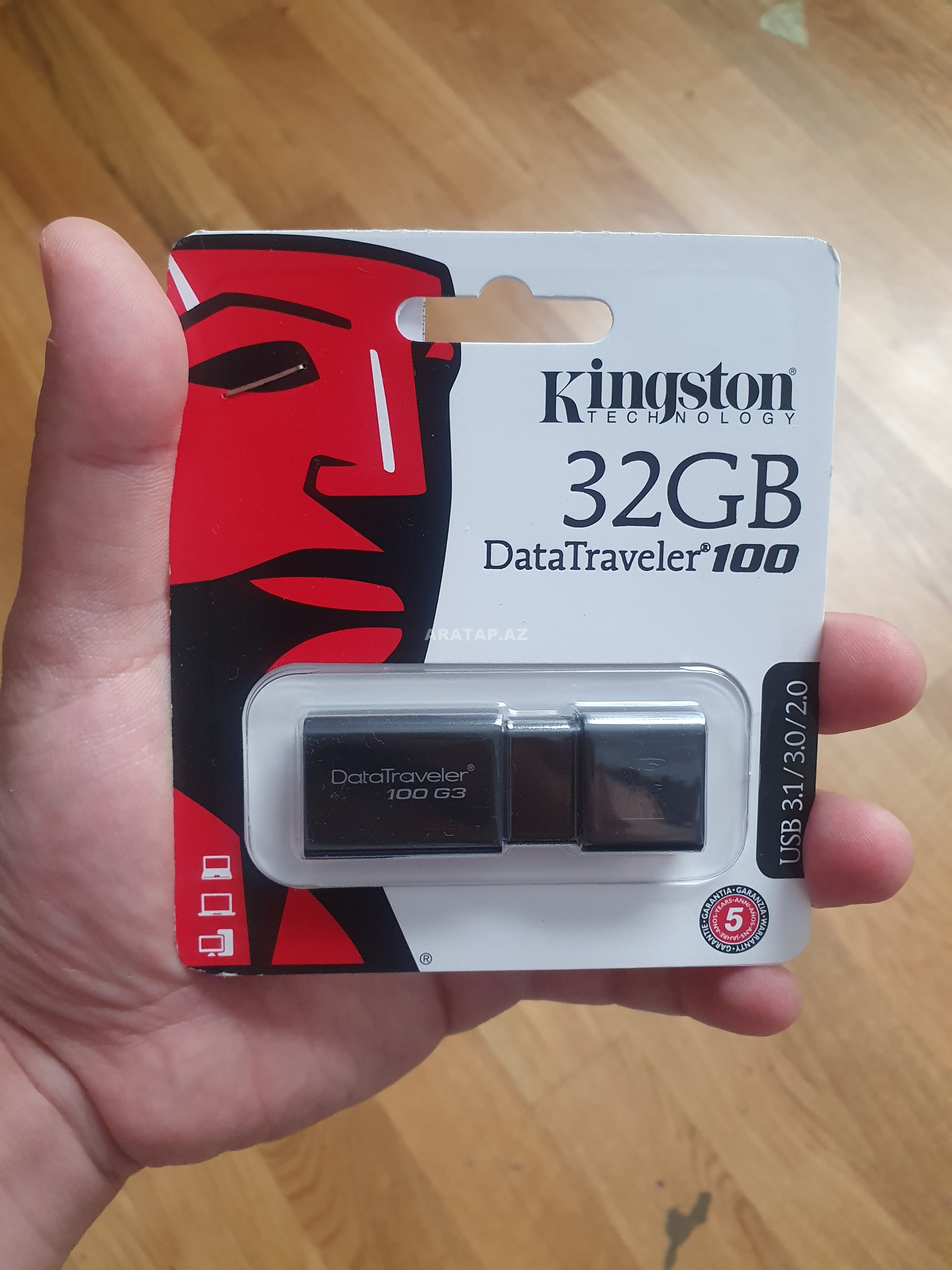 Fləşkart Kingston 32 GB Usb 3.0 DT100 G3