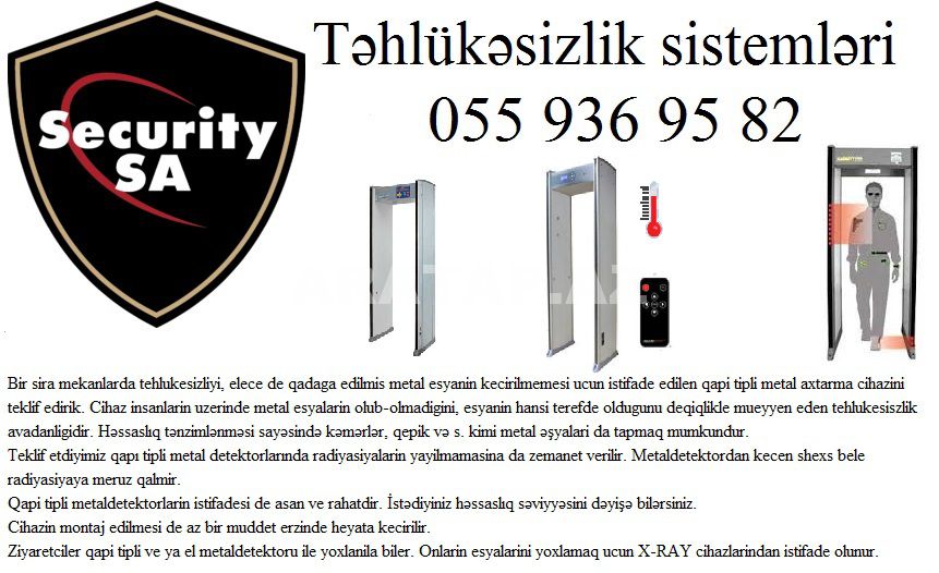 ❈Metal detektor: qapi tipli❈ 055 936 95 82❈