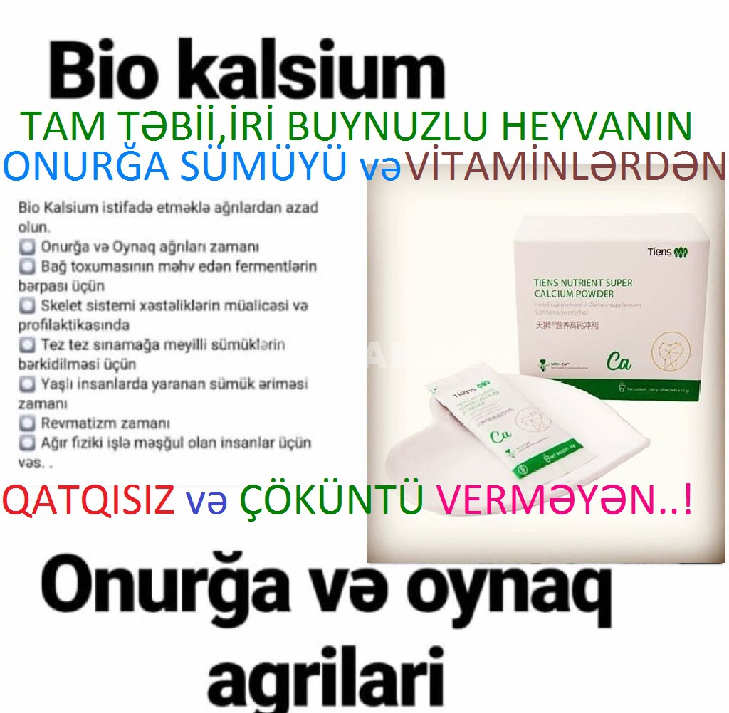 "Bio Calsium"-Sümük, Duzlaşma