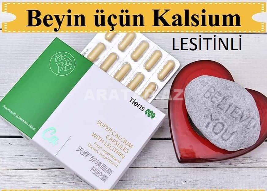 "Lesitinli Beyin Kalsiumu"-Beyin,Yuxu,Zehin,Yaddaş,Əsəb,Təzyiq,Qan Dövranı,Onurğa,Fəqərə,Psix