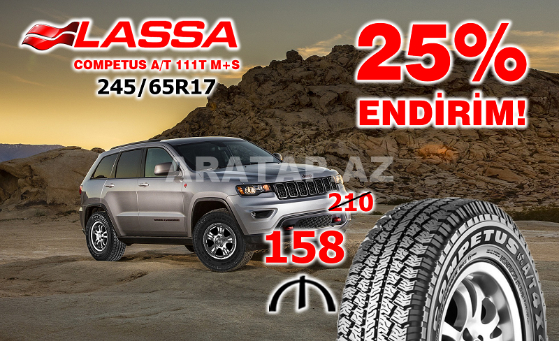 Lassa 245/65R17 COMPETUS A/T 111T M+S təkərləri