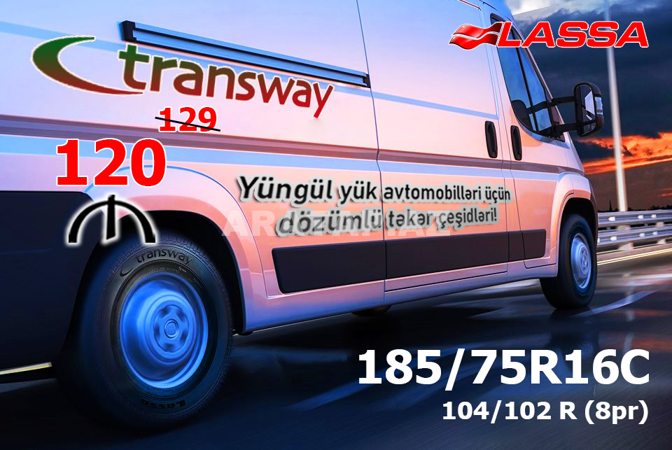 Lassa Transway 185/75R16C (104/102 R) təkərləri