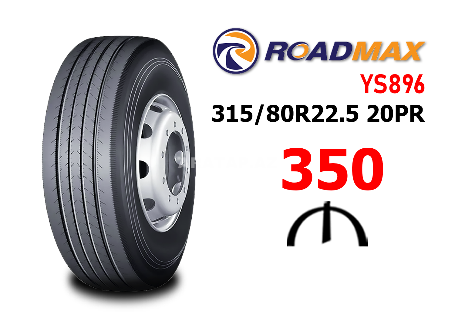 Roadmax YS896 315/80R22.5 20PR təkərləri