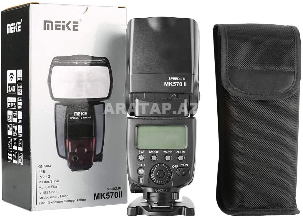 Meike Flash MK-570 II 2.4G fotoaparat üçün flaş