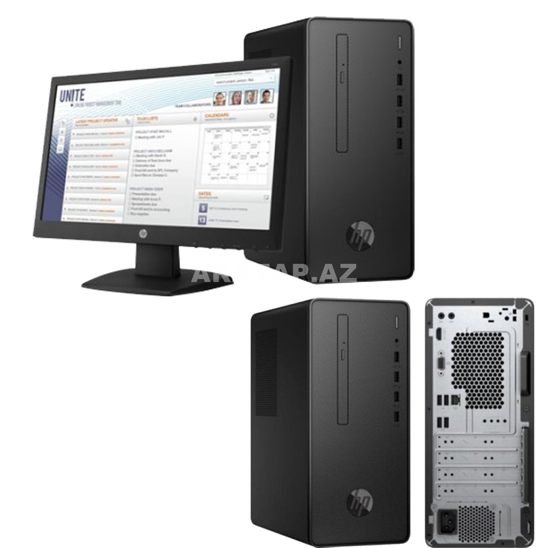 HP Pro G2 (5JP67EA), Monitor: Hp V197 -18.5"" HD Led