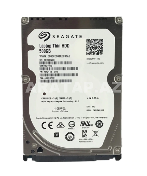 Notbuk "HDD disk 500GB"