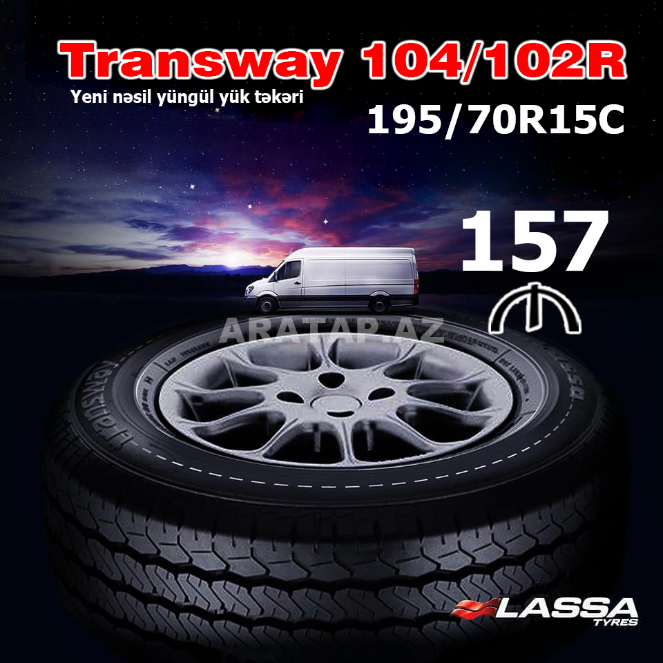 Lassa 195.70R15C TRANSWAY 104.102R təkərləri