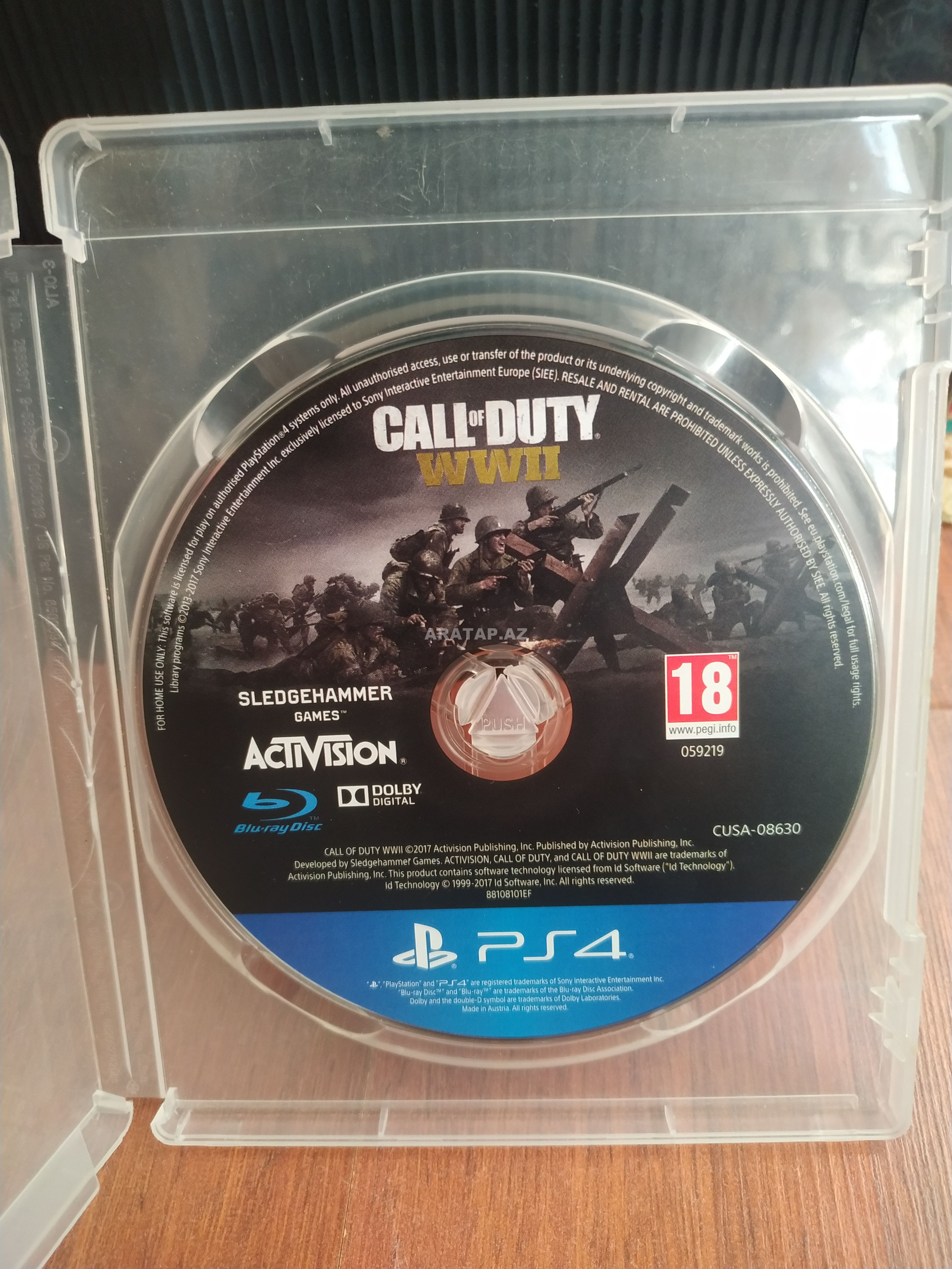 PS4 diski "CALL OF DUTY WWII"