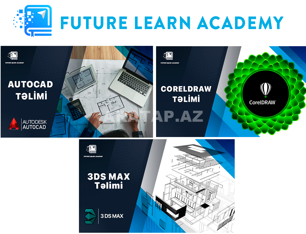 AutoCAD, CorelDRAW və 3DS Max təlimi