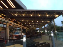 Perqola avtomatik işıqlı tavan