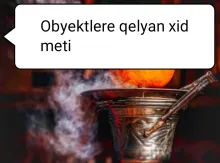 Obyektlere qelyan xidmeti
