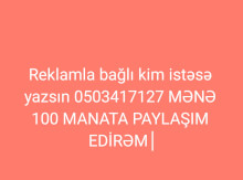 Reklamla bağlı kim istəsə yazsın