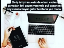 Xanımlara online iş