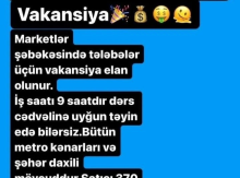 İşçi tələb olunur