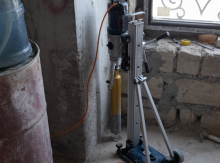 Karotla isdenilen ölçilerde betonlarln deşilmesi