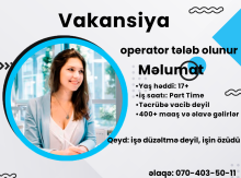 Operator tələb olunur