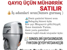 Qayıq motoru satılır