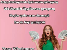 Menecer Xanimlar Tələb Olunur