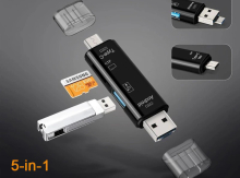 Multifunctional OTG Card Reader 5 in 1