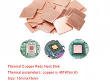 Thermal Copper Pads Heatsink | Тепловые медные прокладки радиатор