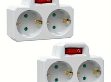 2 X Switchable Sockets with Switch | 2 X Переменные розетки с выключателем