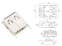 Standard USB-A Vertical Connectors | Стандартные разъемы USB-A вертикальное