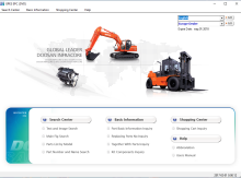 "Doosan GPES EPC - Электронный каталог для подбора запчастей на спецтехнику Doosan" proqramı
