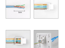 Toolless RJ45 Network Keystone | Сетевой разъем RJ45 без инструментов Keystone